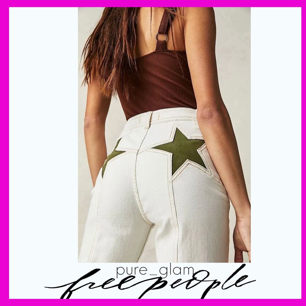Free People flare jeans Firecracker